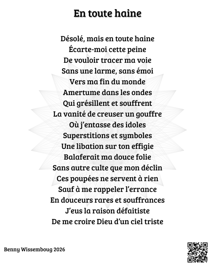 (Poésie) En toute&nbsp;haine