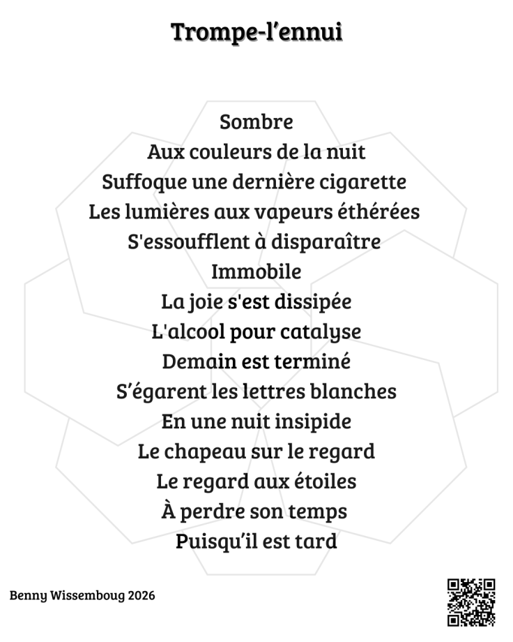 (Poésie) Trompe-l&rsquo;ennui